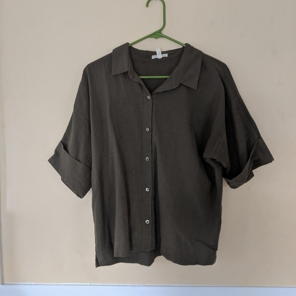 Eileen Fisher Elbow Length button up
